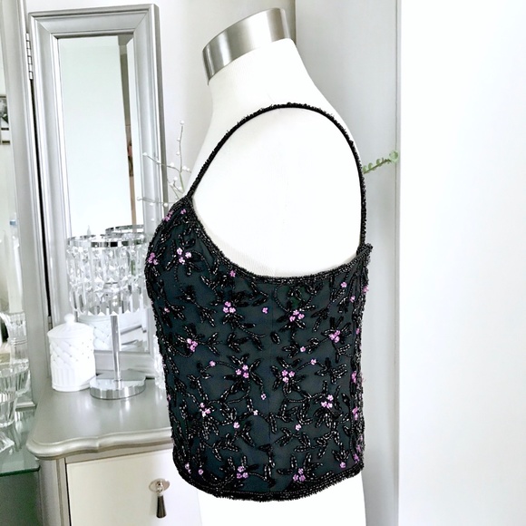 Tank Top Silk Beaded Medium - Picture 3 of 9